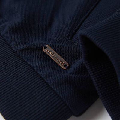 Sweatshirt pour enfants avec fermeture éclair bleu marine 92