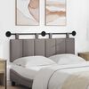 vidaXL T&ecirc;te de lit suspendue Montage mural Taupe 150 x 55 x 5 cm tissu