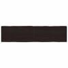 vidaXL Dessus de table bois massif trait&eacute; bordure assortie