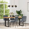vidaXL Chaises &agrave; manger lot de 4 Gris fonc&eacute; Velours