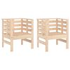 vidaXL Chaises de jardin lot de 2 61,5x53x71 cm bois de pin massif
