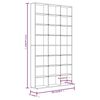 vidaXL Armoire à CD Chêne fumé 102x23x177,5 cm Bois d'ingénierie