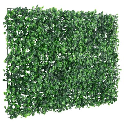  vidaXL Clôture à feuilles d'arbustes artificiels 24 pcs Vert 40x60 cm