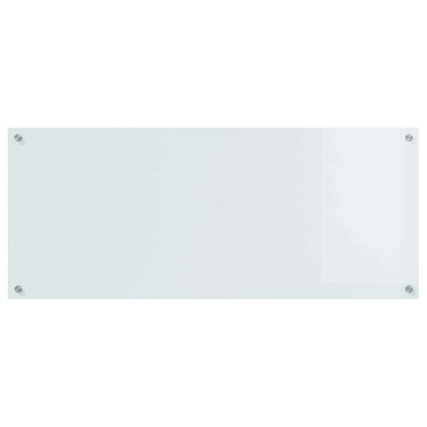 vidaXL Protection de cuisine Blanc 120 x 50 cm verre tremp&eacute;