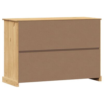 vidaXL Buffet avec tiroirs VIGO 113x40x75 cm bois massif de pin