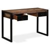 vidaXL Bureau avec 2 tiroirs Bois de récupération massif 120x50x76 cm