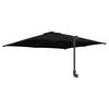 vidaXL Parasol de jardin Noir et Noir 248.5 x 247.5 x 160 cm