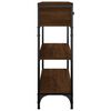vidaXL Table console ch&ecirc;ne marron 72,5x25x75 cm bois d'ing&eacute;nierie