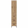 vidaXL Haut Armoire avec tiroir Ch&ecirc;ne artisanal 34,5 x 34 x 180 cm