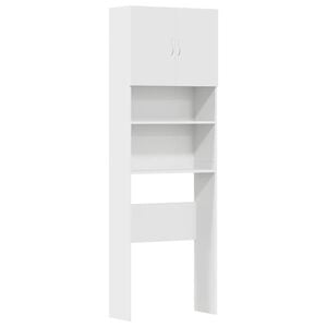 vidaXL Meuble de machine &agrave; laver blanc bois d'ing&eacute;nierie