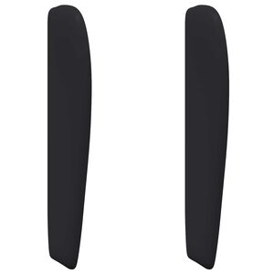 vidaXL Oreille de t&ecirc;te de lit Noir 80 x 23 x 6 cm PVC