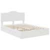 vidaXL Lit de Rangement Blanc 140 x 200 cm Bois d'ing&eacute;nierie
