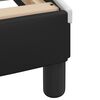 vidaXL Cadre de lit avec LED sans matelas Zadar noir et blanc 120x200 cm