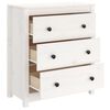 vidaXL Buffet blanc 70x35x80 cm bois massif de pin
