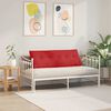 vidaXL Coussin de Dos Rouge 140 x 19 x 50 cm tissu