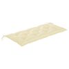 vidaXL Banc de jardin avec coussin 135 cm Bois d'acacia massif