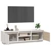 vidaXL Meuble TV Blanc 140x35x40 cm Bois de pin massif