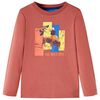 T-shirt enfants à manches longues henné 140