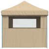 vidaXL Tente de f&ecirc;te Beige 292 x 440 x 315 cm Tissu Oxford