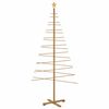 vidaXL Arbre de No&euml;l en bois avec support Marron 210 cm Bambou