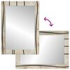 vidaXL Miroir de salle de bain avec miroir Marron 70 x 50 x 2,5 cm