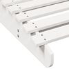 vidaXL Chaise longue blanc 205x60x31,5 cm bois massif de pin