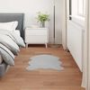 vidaXL Tapis en Fourrure Synth&eacute;tique de Lapin Olite Gris 80 x 120 cm