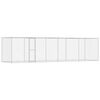 vidaXL Cage pour chien Argent&eacute; 800 x 200 x 200 cm Acier galvanis&eacute;