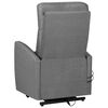 vidaXL Fauteuil de massage inclinable Gris clair Tissu