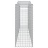 vidaXL Paniers &agrave; gabions arqu&eacute;s 20 pcs 400x50x120/140 cm Fer galvanis&eacute;