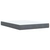 vidaXL Sommier &agrave; lattes de lit et matelas Gris fonc&eacute; 140x190cm Velours