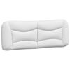 vidaXL Lit avec matelas Hvar blanc 120x200 cm similicuir