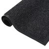vidaXL Paillasson ray&eacute; Anthracite 80x120 cm