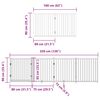 vidaXL Barri&egrave;re pour chien porte pliable 10 panneaux bois de peuplier