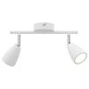 vidaXL Spot de plafond Blanc 25.5 x 8 x 16 cm M&eacute;tal