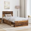 vidaXL Cadre de lit Bois ancien 75 x 190 cm Bois d'ing&eacute;nierie