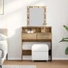 vidaXL Coiffeuse ch&ecirc;ne artisanal 80 x 41 x 144,5 cm Bois d'ing&eacute;nierie