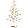 vidaXL Arbre de No&euml;l en bois Marron 150 cm Bois de pin massif