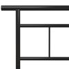 vidaXL Cadre de lit sans matelas noir m&eacute;tal 120x200 cm