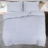 vidaXL Ensemble de housse de couette Gris 140x200 cm Microfibre l&eacute;g&egrave;re