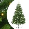 vidaXL Sapin de No&euml;l avec &eacute;clairage LED Vert 180 cm PE