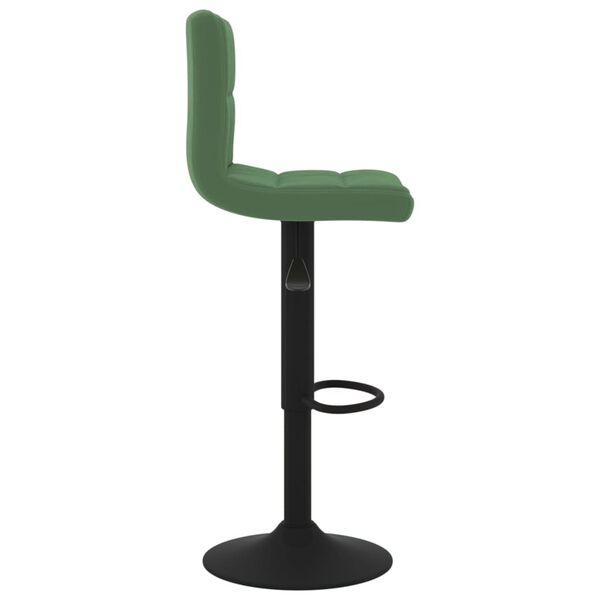 vidaXL Tabouret de bar Vert fonc&eacute; Velours