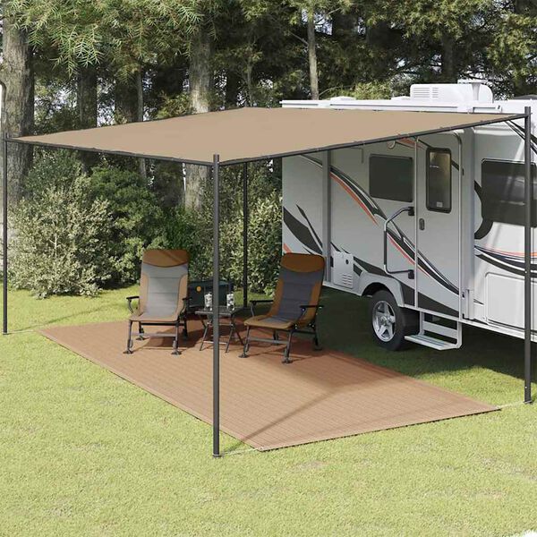 vidaXL Tapis de tente 250x500 cm Taupe