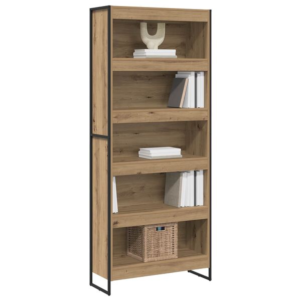 vidaXL Biblioth&egrave;que 2 pcs Ch&ecirc;ne artisan 80 x 30 x 155 cm