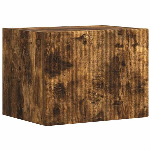 vidaXL Meuble TV mural Ch&ecirc;ne fum&eacute; 60 x 31 x 29.5 cm Bois d'ing&eacute;nierie