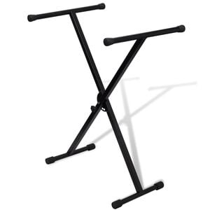 vidaXL Support de clavier r&eacute;glable avec cadre en X