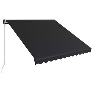 vidaXL Auvent manuel r&eacute;tractable 300x250 cm Anthracite