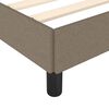 vidaXL Cadre de lit sans matelas taupe 200x200 cm tissu