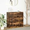 vidaXL Buffet ch&ecirc;ne fum&eacute; 80x35x76 cm bois d'ing&eacute;nierie