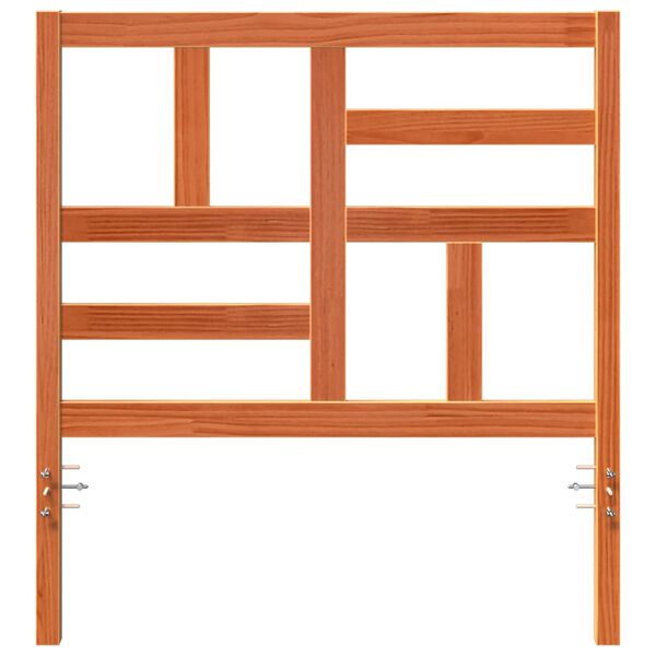 vidaXL T&ecirc;te de lit Brun cire 80,5 x 4 x 104 cm Pin massif